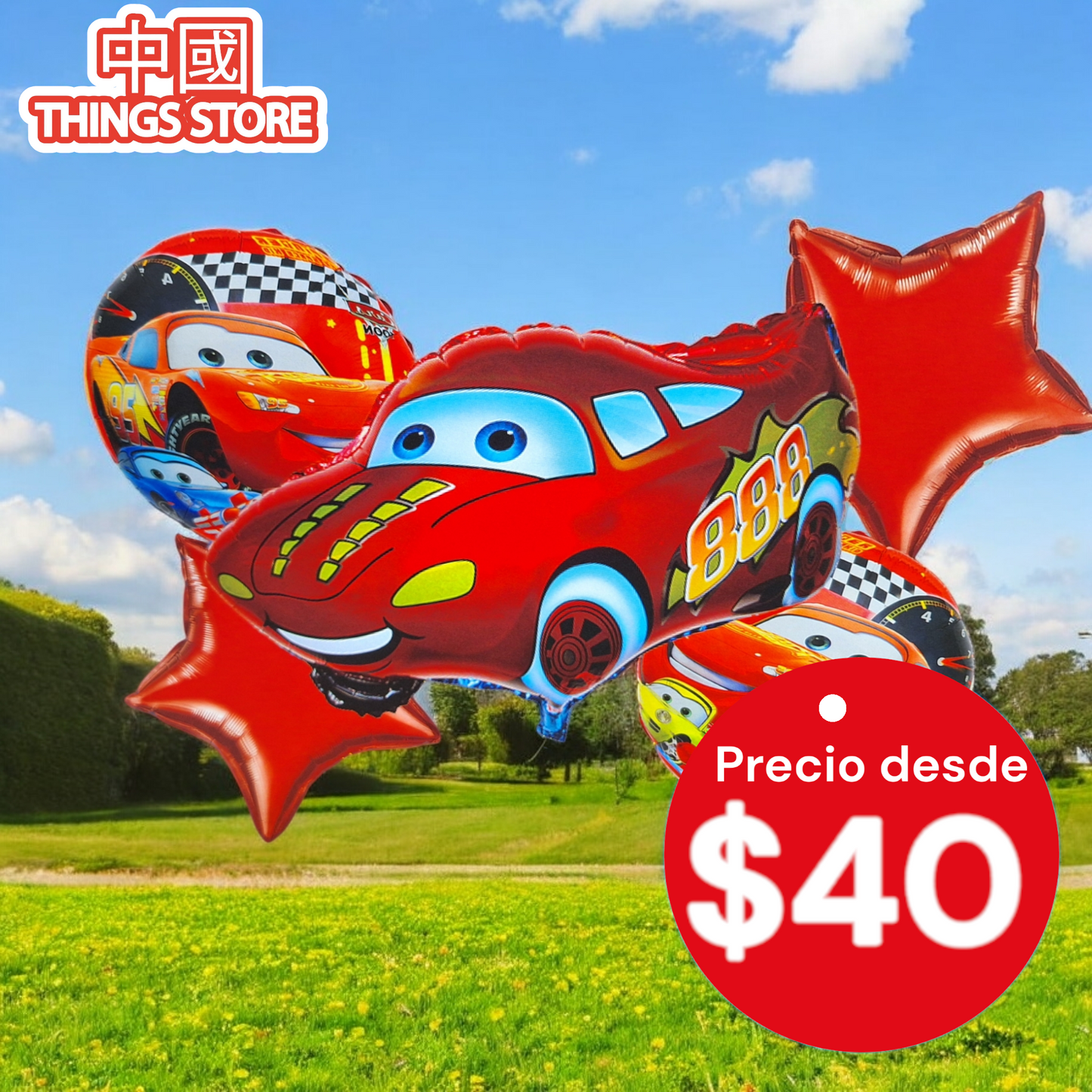 Set de globos de personajes