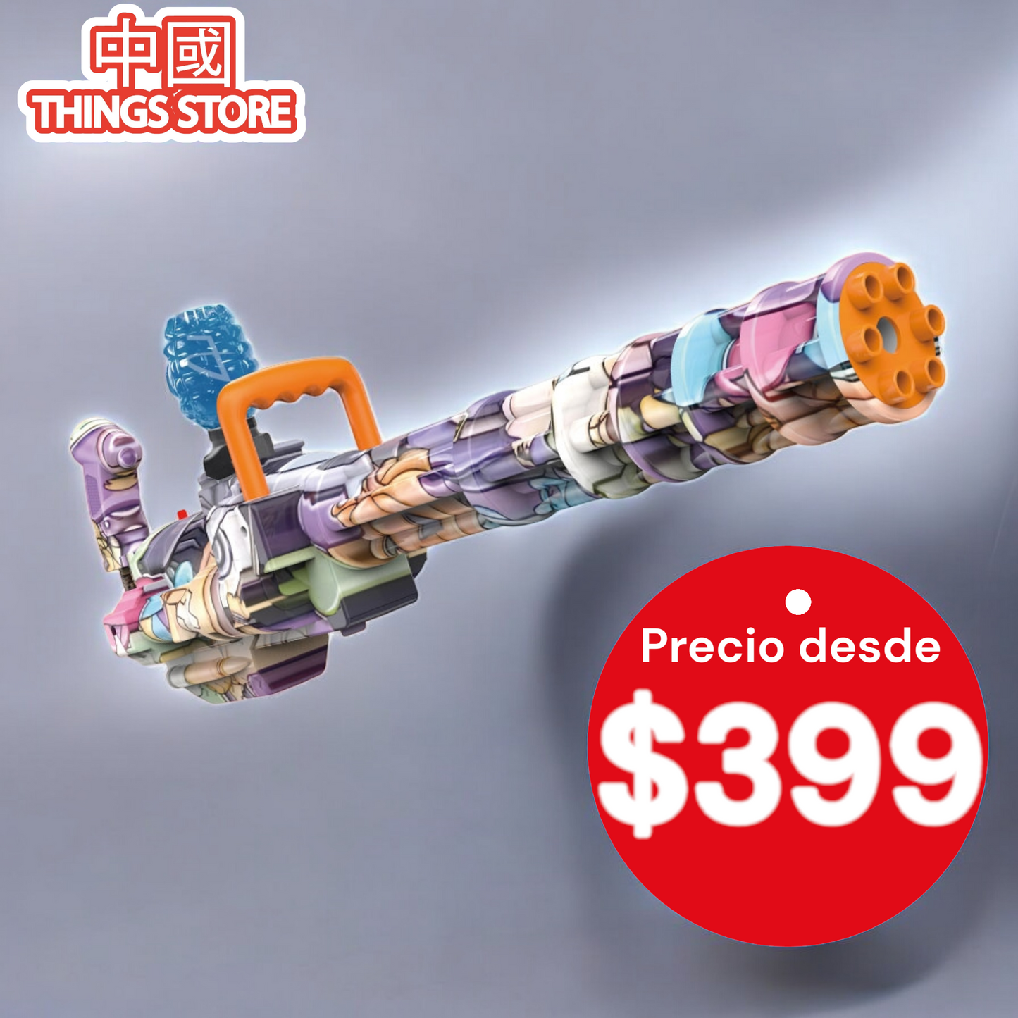 JUGUETE lanzador de balas de hidrogel