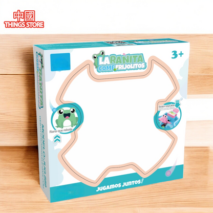 Juego de mesa alimenta a las ranas