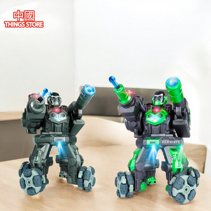 Robot de juguete con cañón de balas de hidrogel