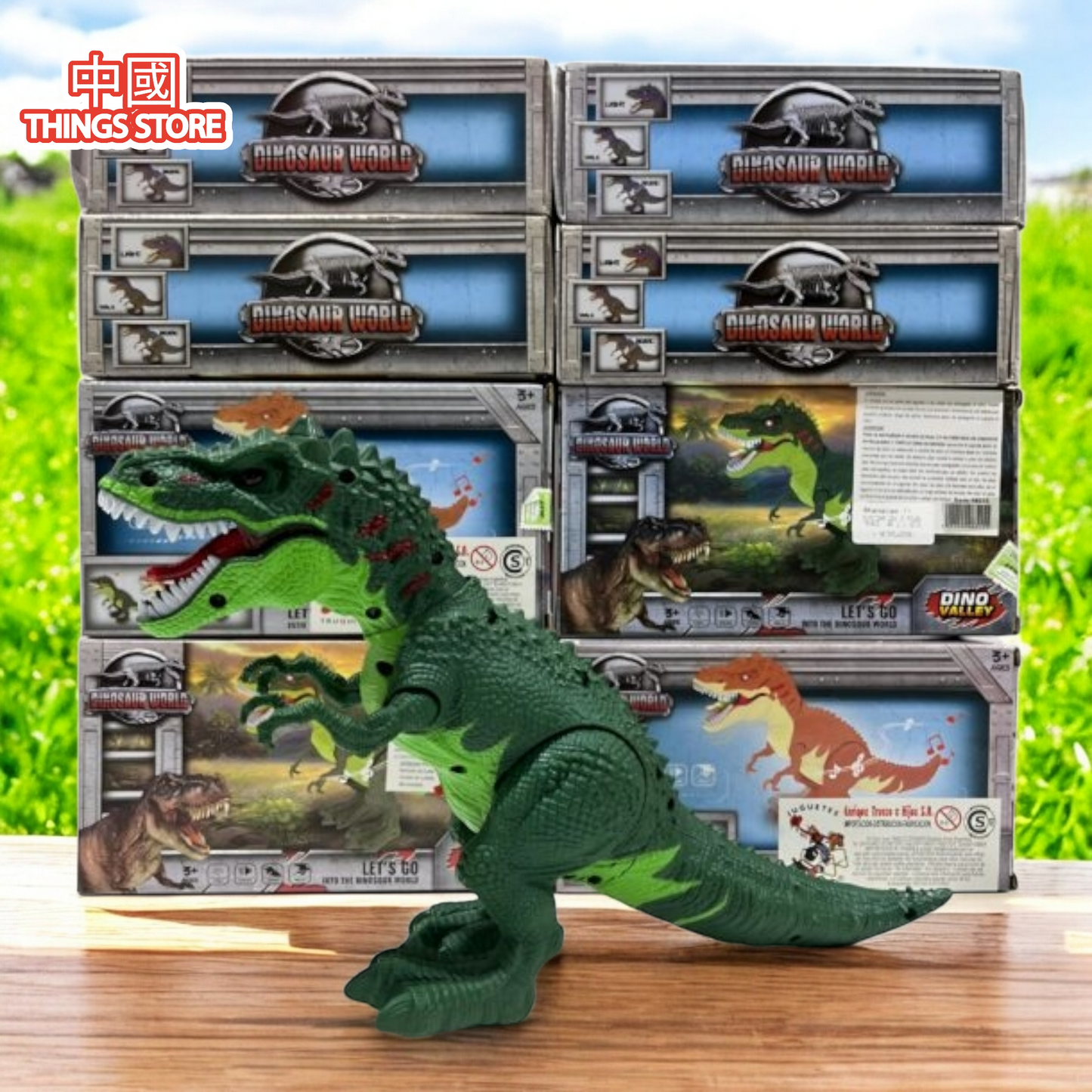 Dinosaurio saca humo