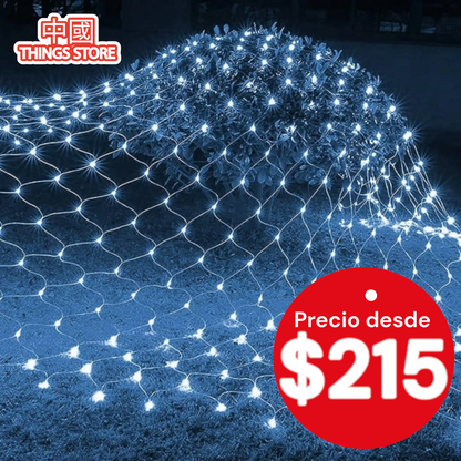 Serie LED de luz blanca tipo red 2×2 metros