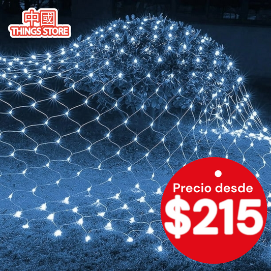 Serie LED de luz blanca tipo red 2×2 metros