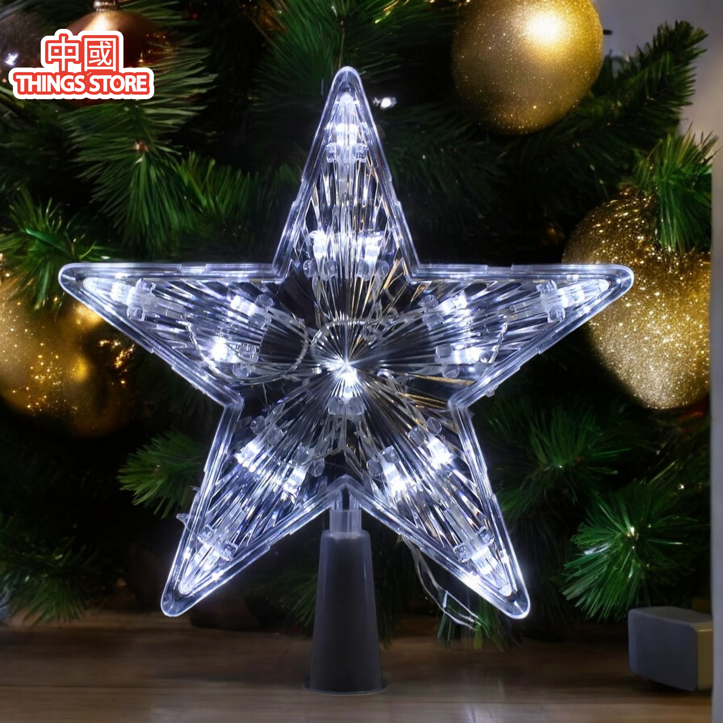 Estrella LED para árbol de navidad