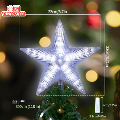 Estrella LED para árbol de navidad