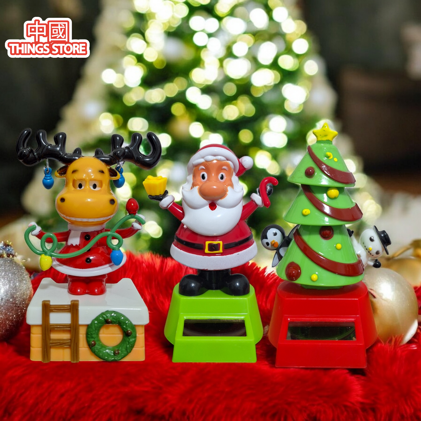 Muñeco solar navideño