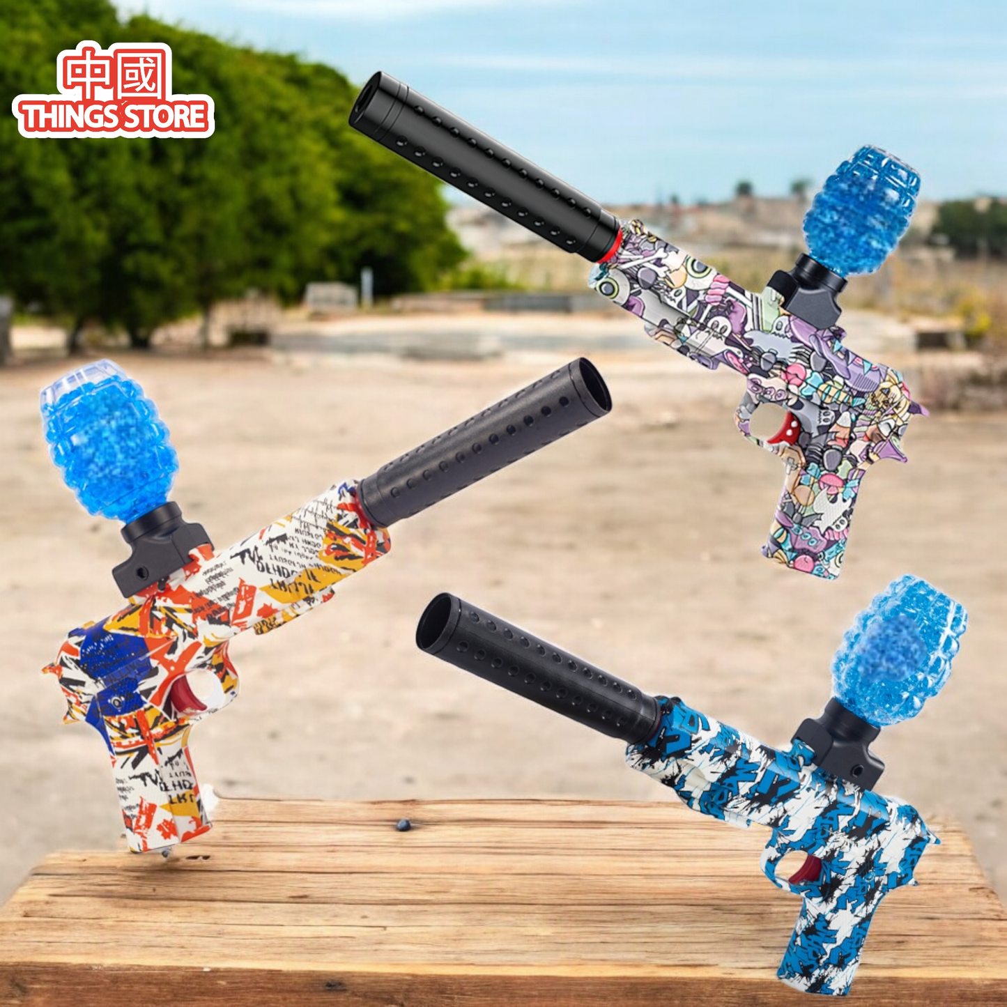 Juguete lanzador de bolas de hidrogel