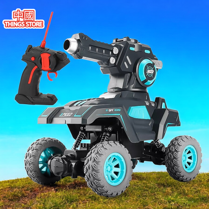 Carro a control remoto con cañón