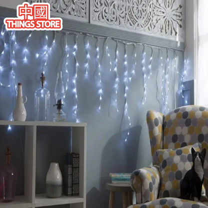 Serie de cascada blanca 500luces