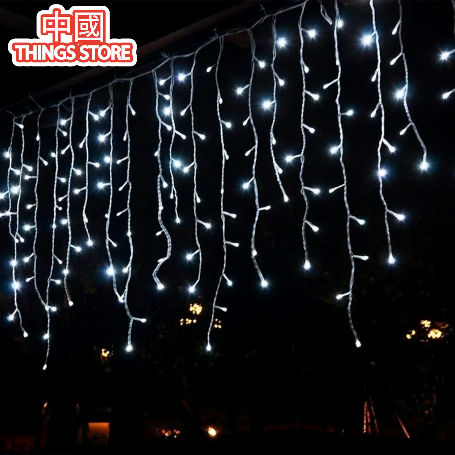 Serie de cascada blanca 500luces