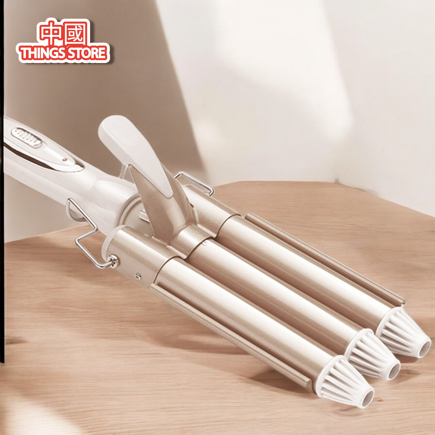 Rizadora de cabello triple