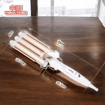 Rizadora de cabello triple