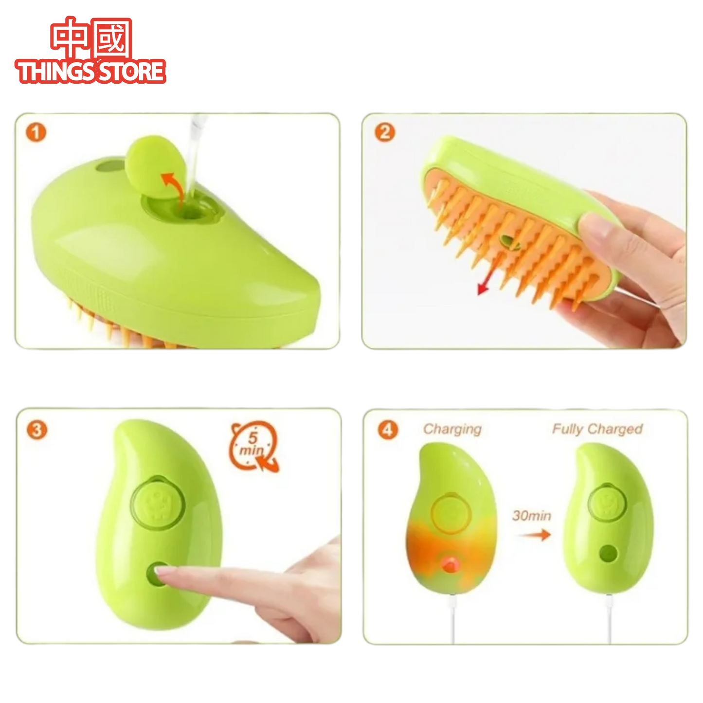 Peine humificador para mascotas