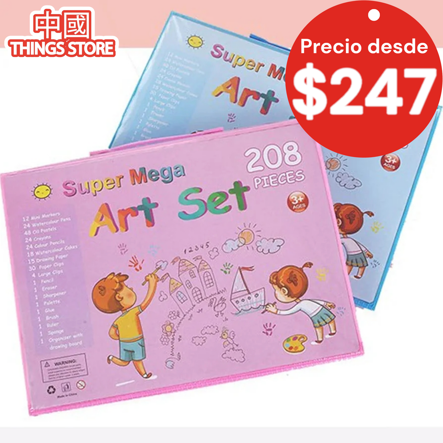 Set de arte 208 piezas