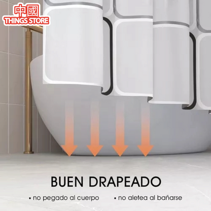Cortina de baño con diseño