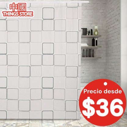 Cortina de baño con diseño