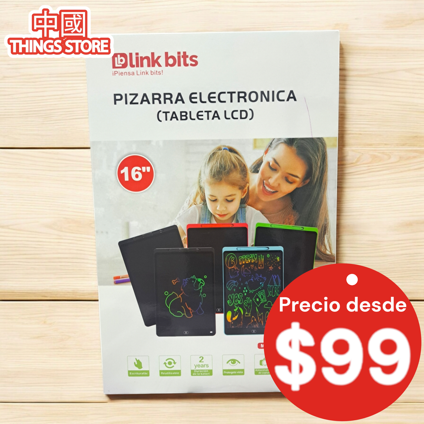 Pizarra magica 16 pulgadas
