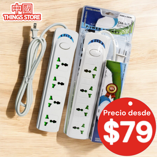 Multicontactos 4 espacios