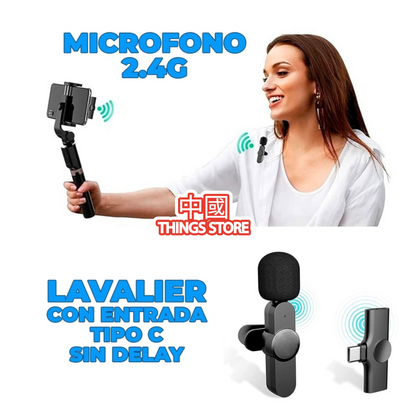 Micrófono de solapa BT entrada C