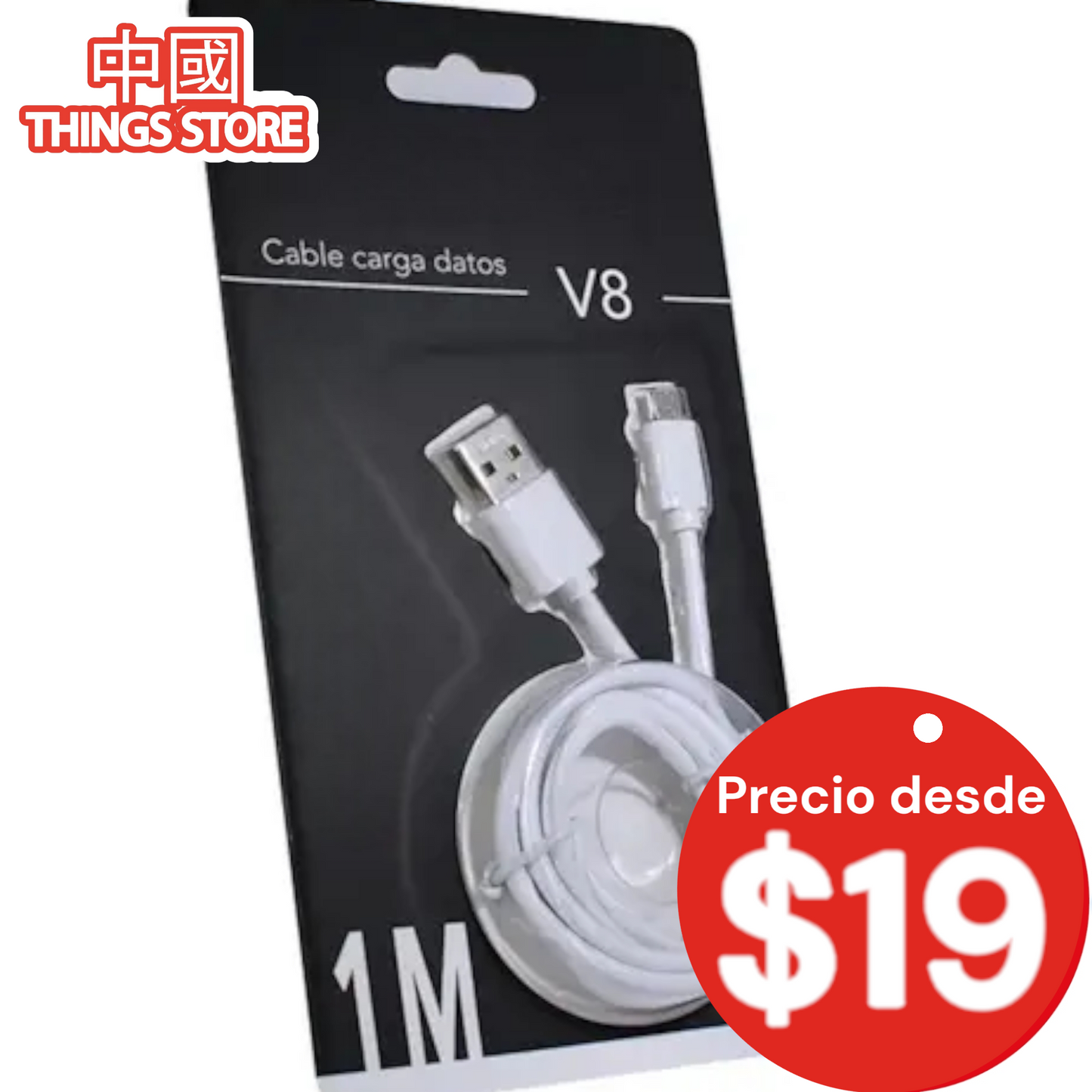 Cable V8 1m