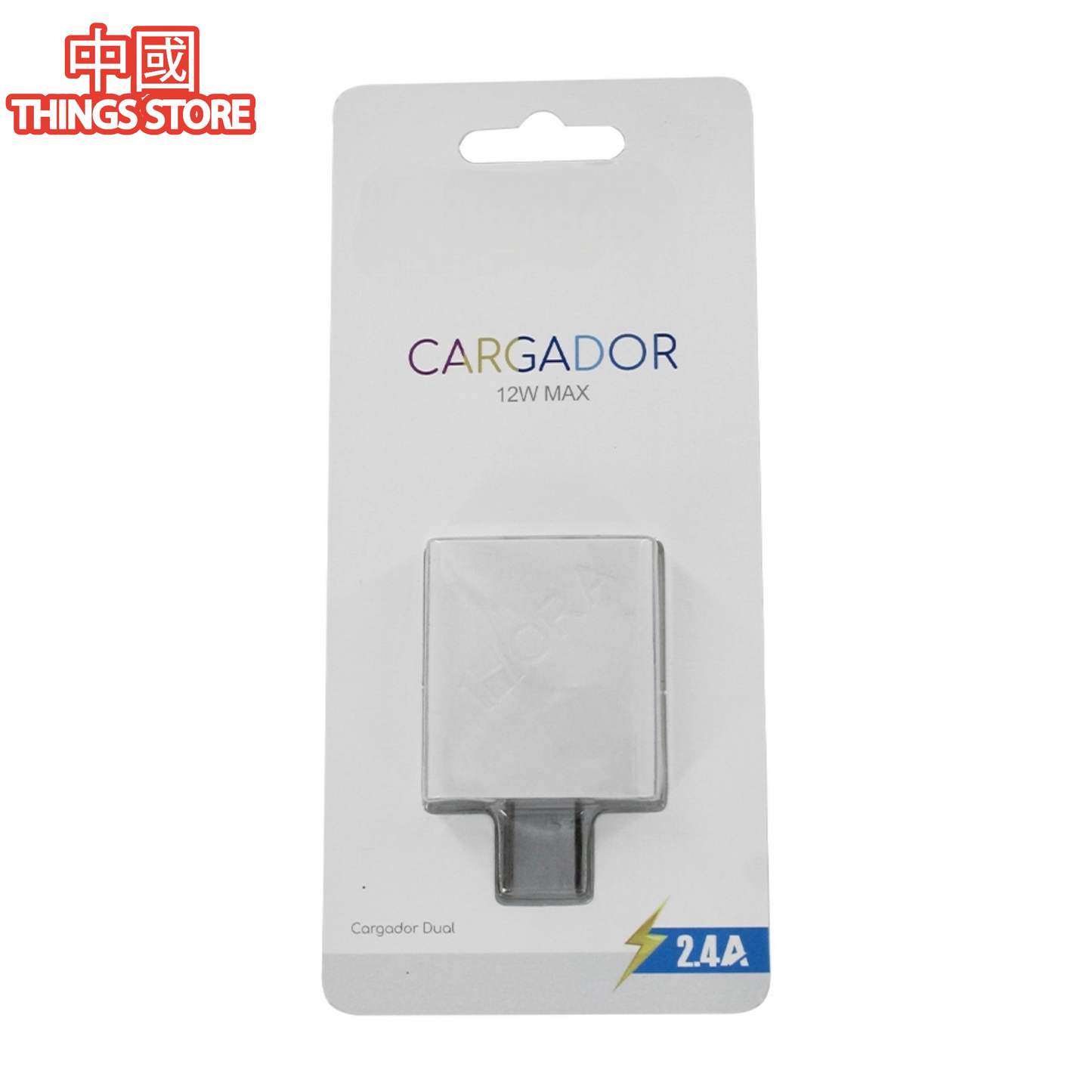 Cubo cargador doble USB