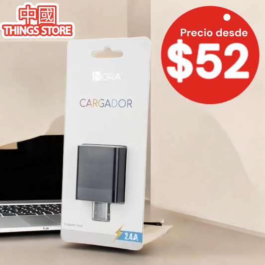 Cubo cargador doble USB