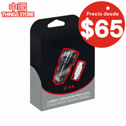 Cargador para auto USB a V8