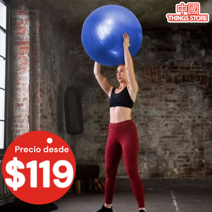 Pelota de yoga con bomba