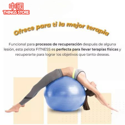 Pelota de yoga con bomba