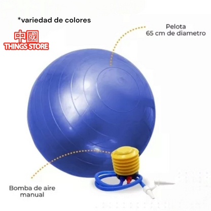 Pelota de yoga con bomba