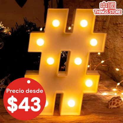 Letrero de #