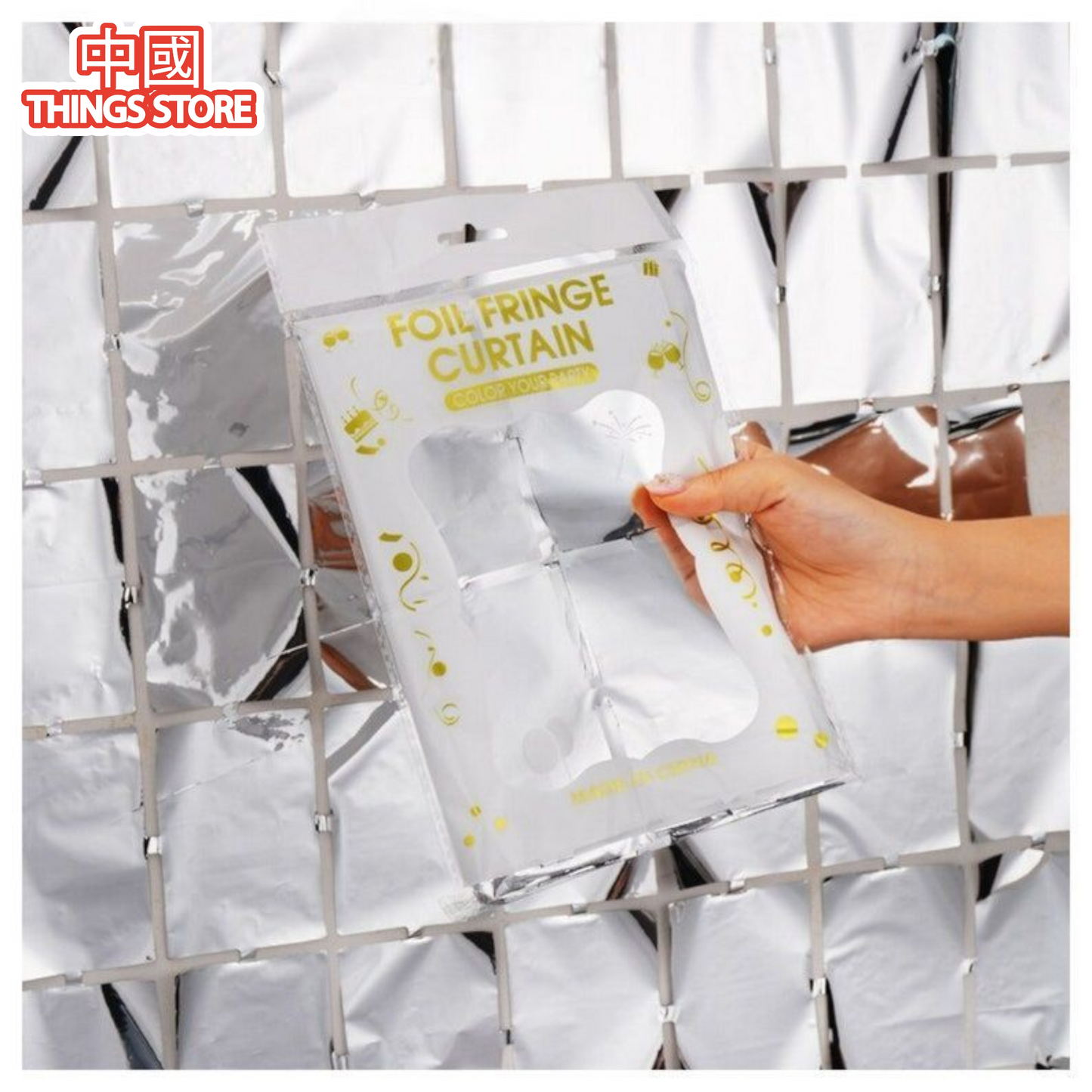 Cortina cuadrada para fiesta