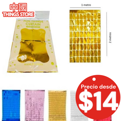 Cortina cuadrada para fiesta