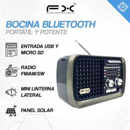 Radio Bluetooth solar