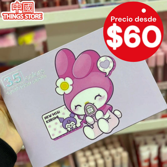 Paleta de sombras My Melody y Cinnamonroll