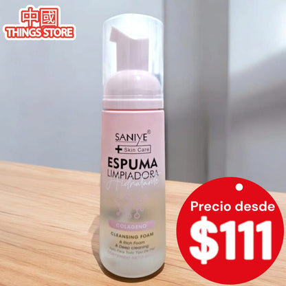Espuma limpiadora de colageno