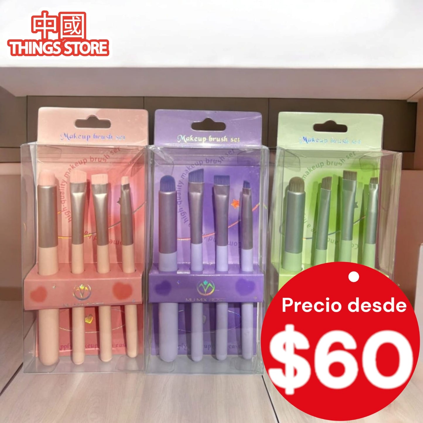 Set de 4 brochas