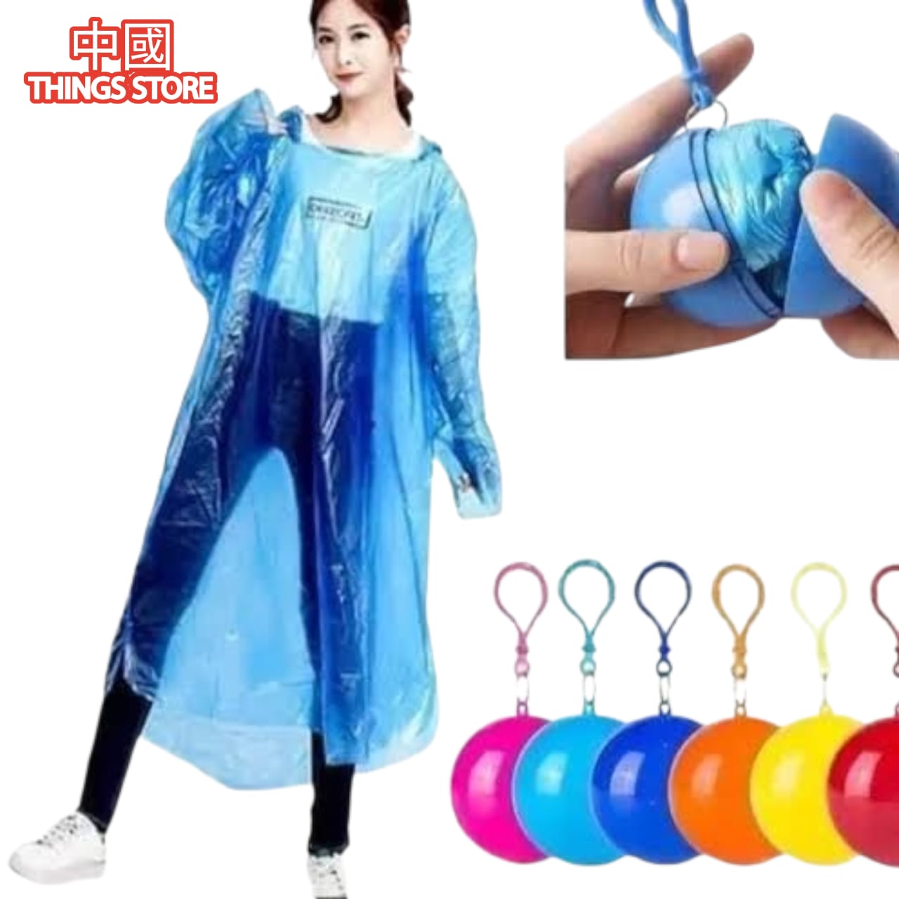 Impermeable portátil de bolita