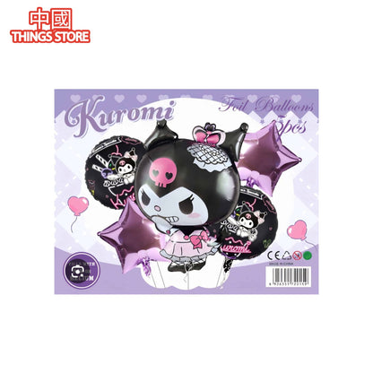 Paquete de 5 globos de personajes