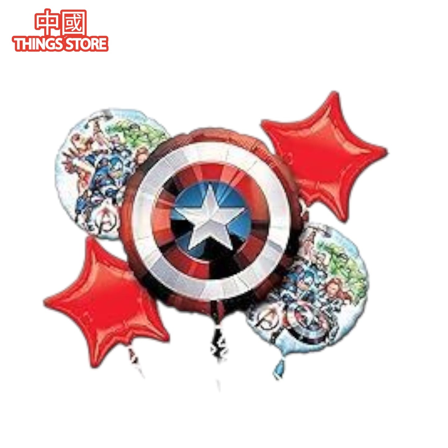 Paquete de 5 globos de personajes