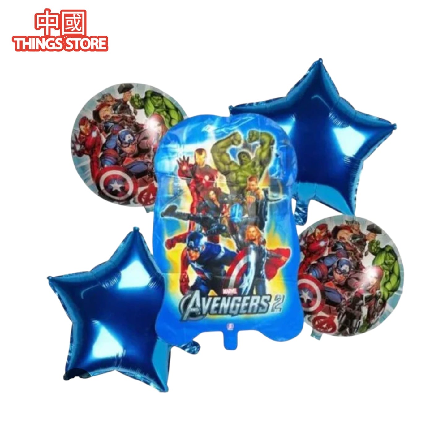 Paquete de 5 globos de personajes