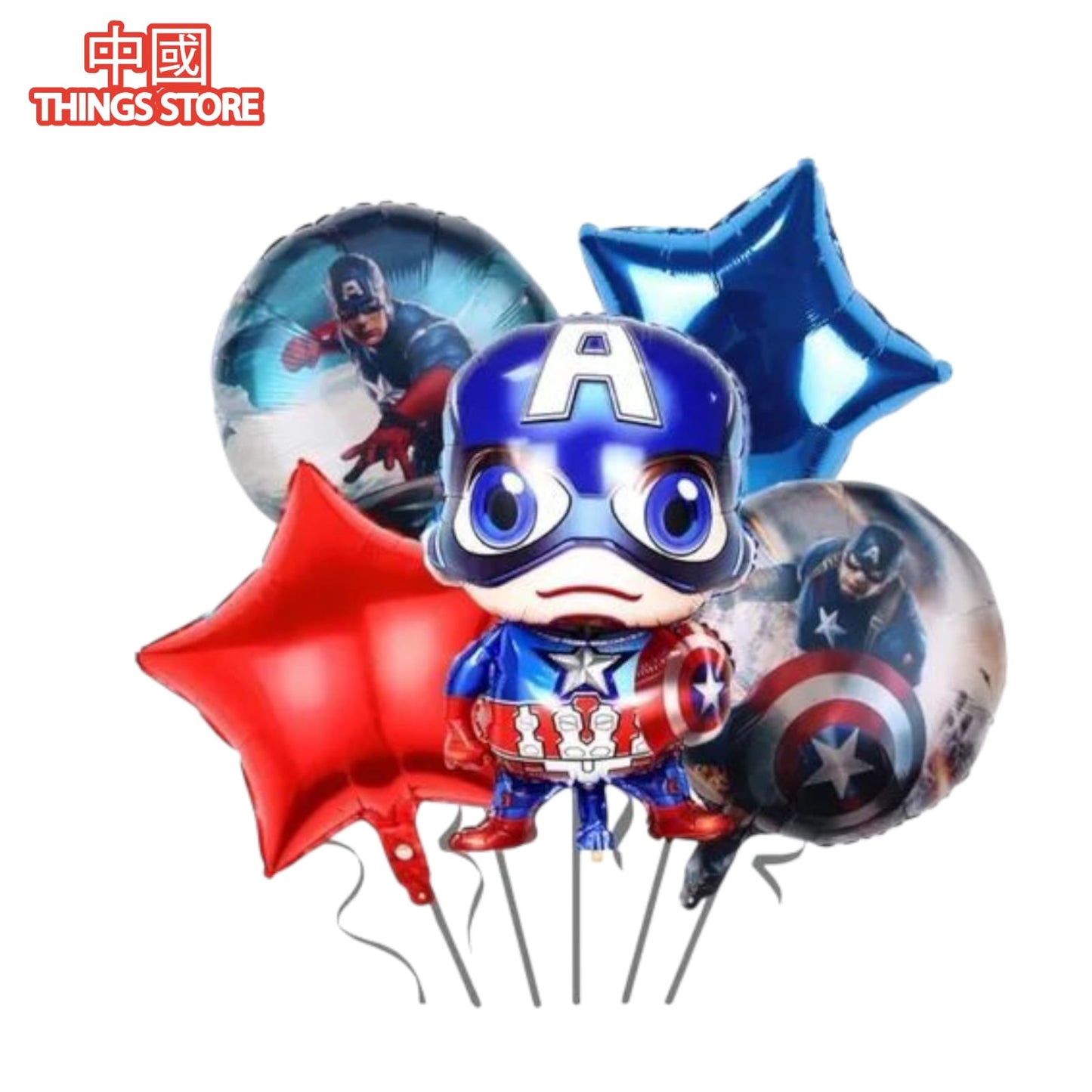 Paquete de 5 globos de personajes