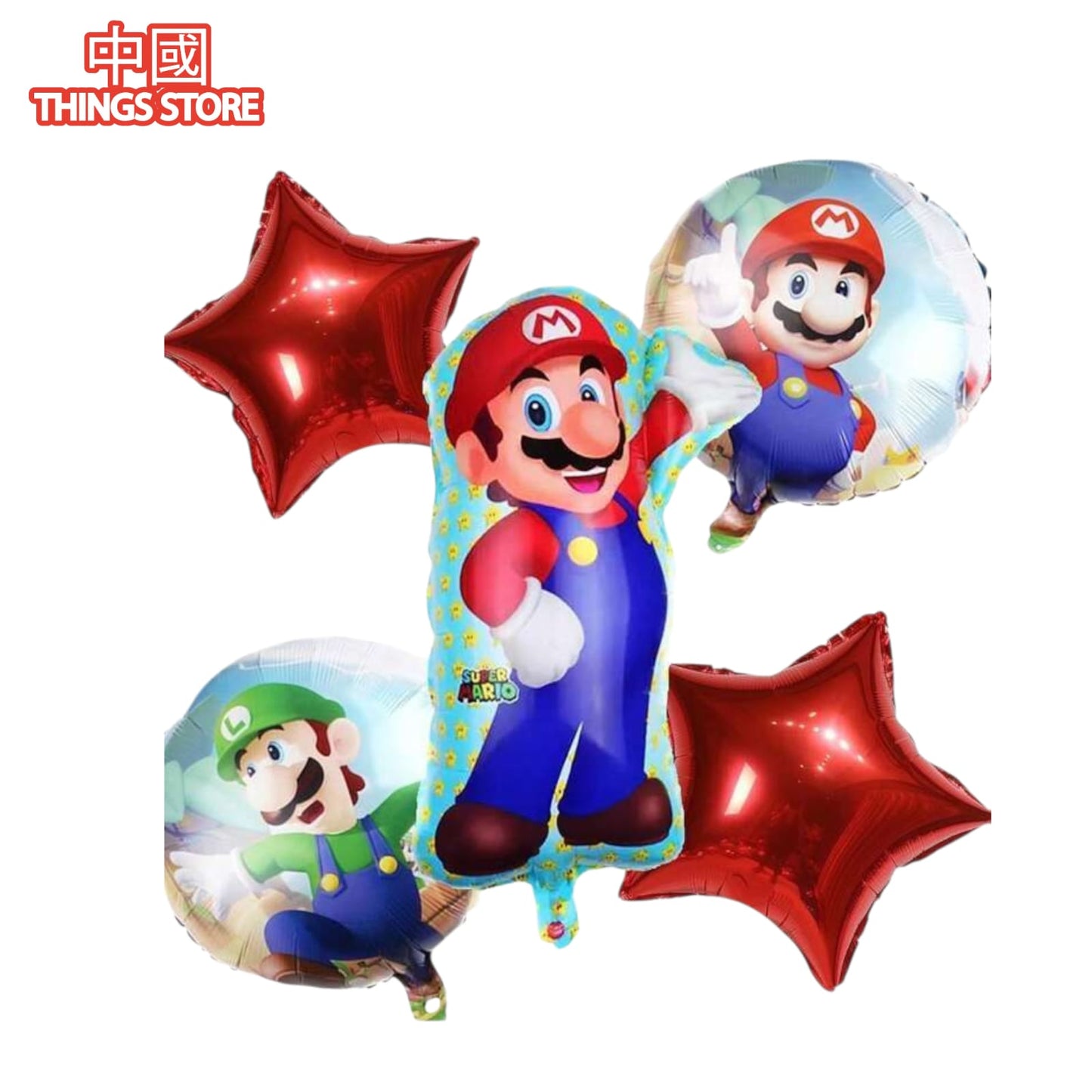 Paquete de 5 globos de personajes