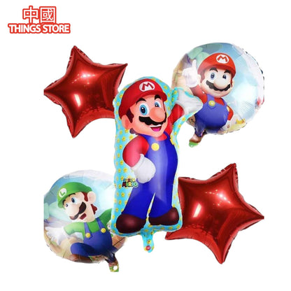Paquete de 5 globos de personajes