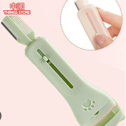 Cortador y enchinador de pestañas y cejas