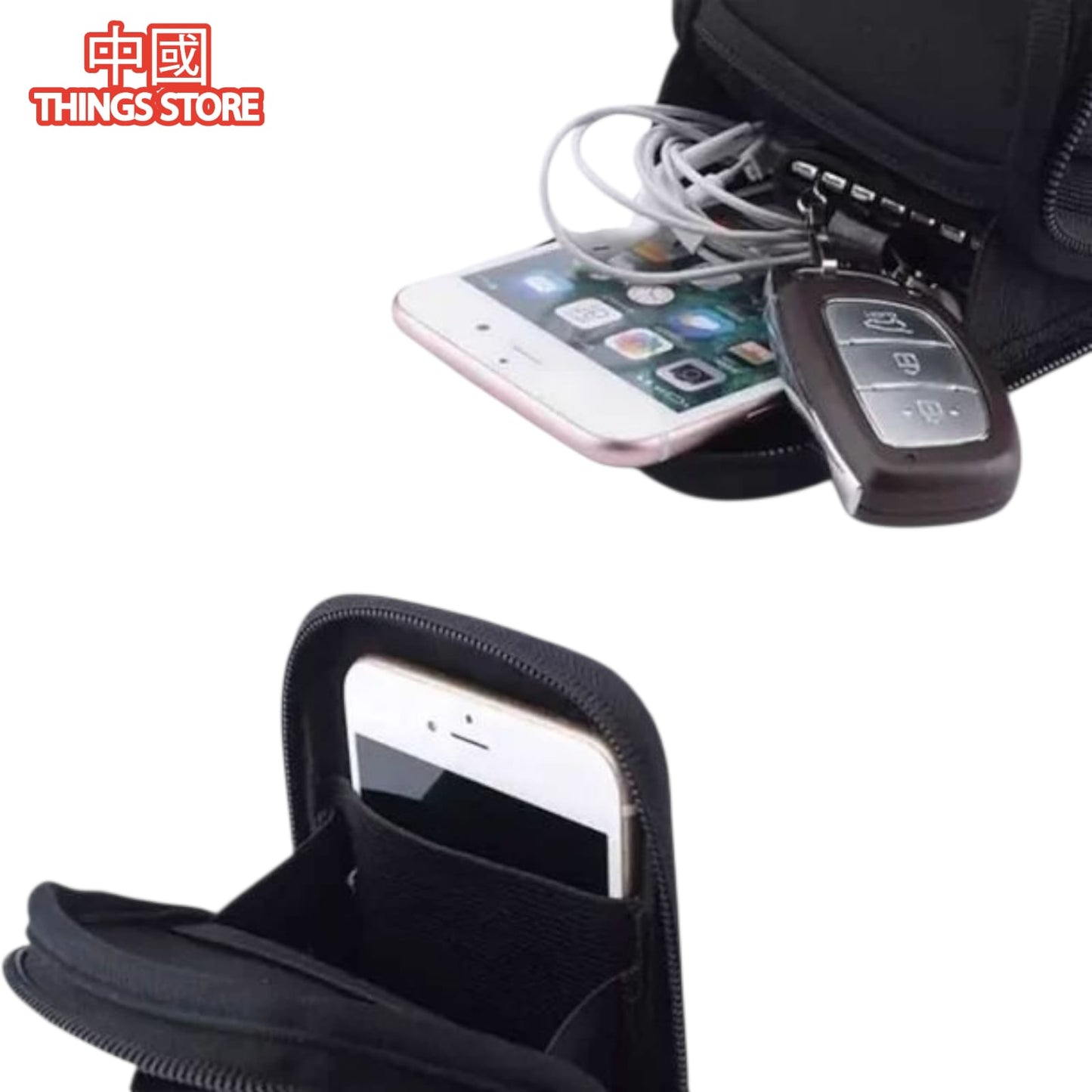 Porta celular de tela