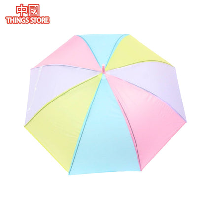 Sombrilla de colores pastel
