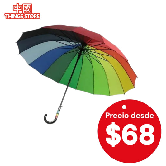 Paraguas de arcoíris