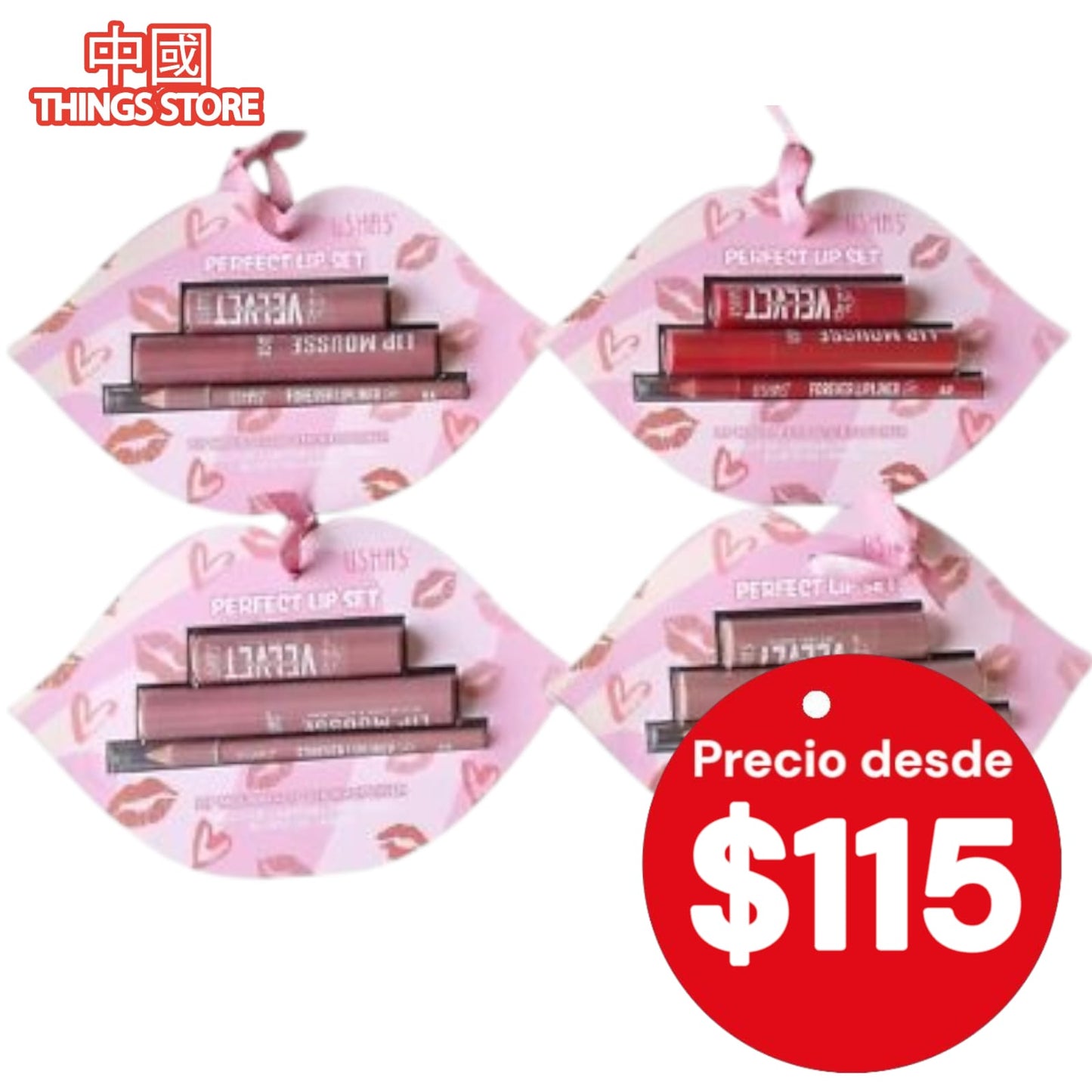 Labial set de 3 pz