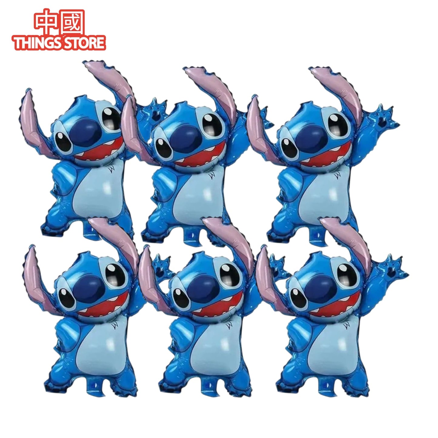 Globo metálico de Personajes 6 PZ